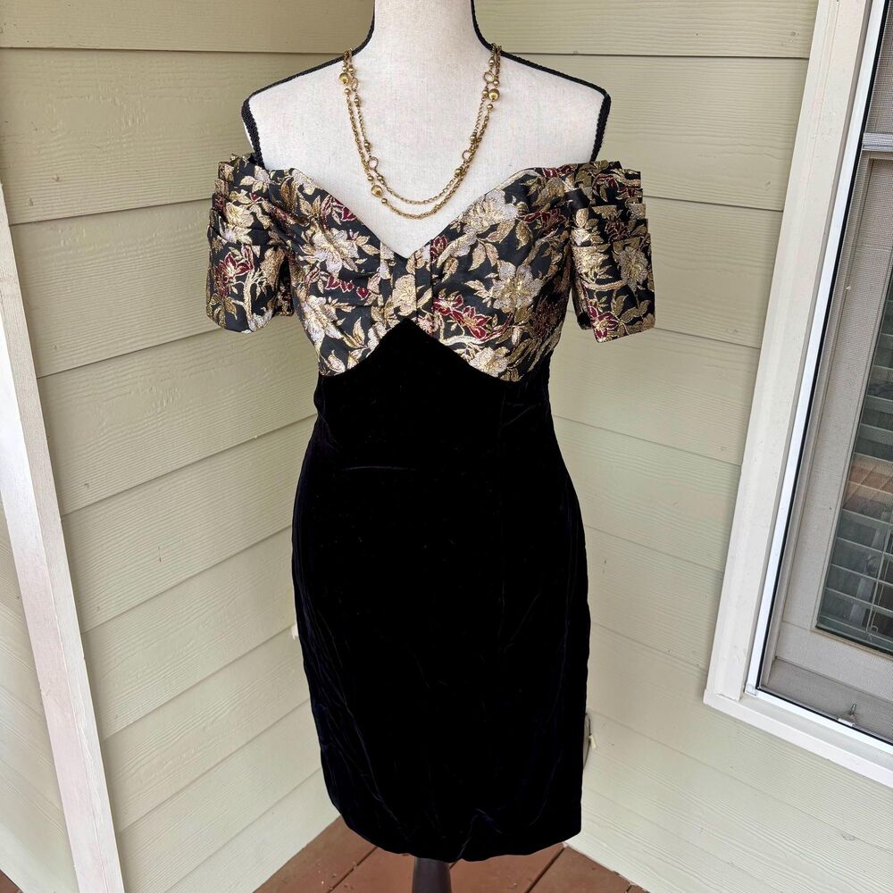 Rare Deadstock Vintage 1991 Scott McClintock Evening Dress, Size 6